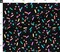 Black Sprinkles Pink Green Yellow 80S Colorful Party Geometric Kids Neon Purple Shapes Custom Printed Fabric by Spoonflower Various Fabrics by the Yard or Fat Quarter